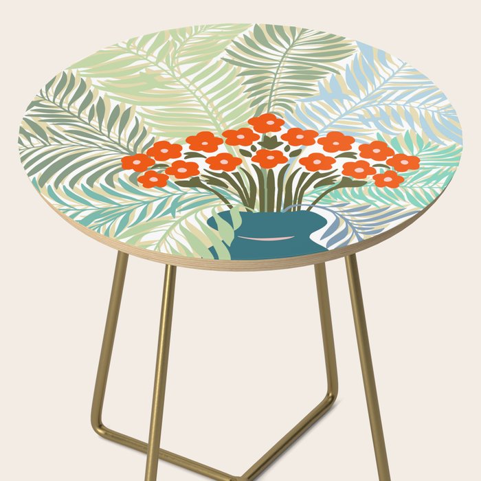 Palm tree leaf Bouquet  Side Table Gallery Image 2