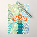 Palm tree leaf Bouquet  Wrapping Paper Gallery Image 1