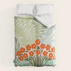Palm tree leaf Bouquet  Comforter Gallery Image 6