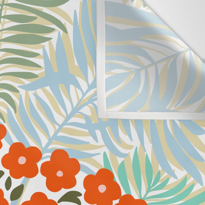 Palm tree leaf Bouquet  Wall Tapestry Gallery Image 3