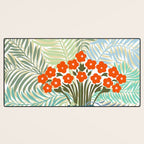 Palm tree leaf Bouquet  Desk Mat Gallery Image 3