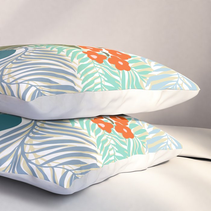 Palm tree leaf Bouquet  Pillow Sham Gallery Image 3
