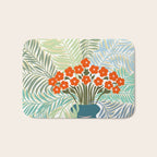 Palm tree leaf Bouquet  Bath Mat Gallery Image 1