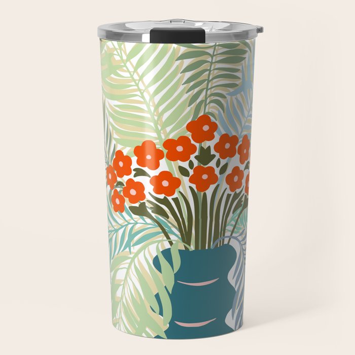 Palm tree leaf Bouquet  Travel Mug Gallery Image 1