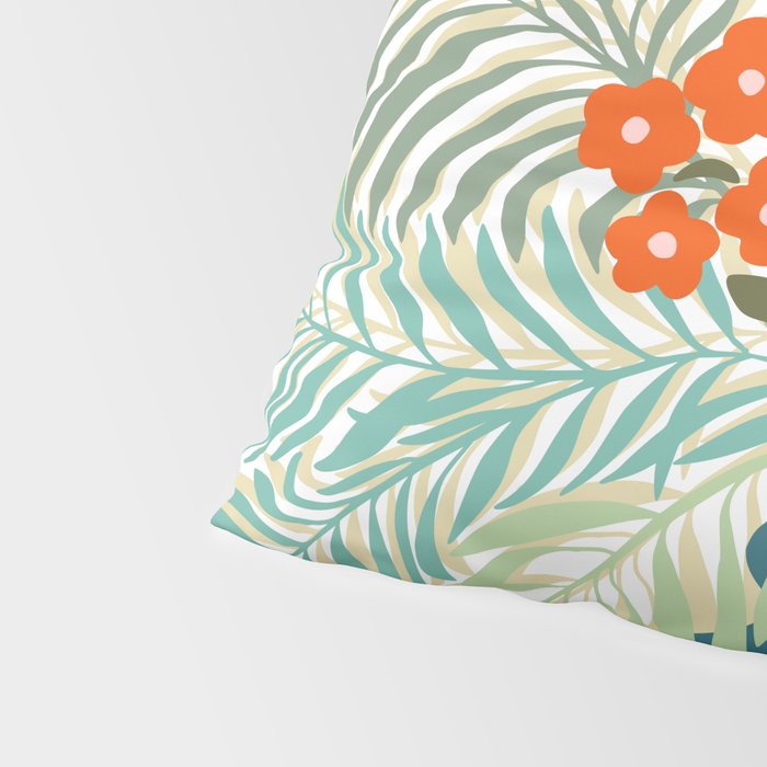 Palm tree leaf Bouquet  Pillow Sham Gallery Image 4