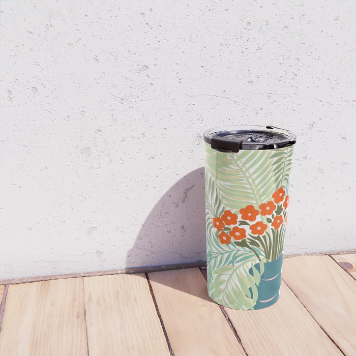 Palm tree leaf Bouquet  Travel Mug Gallery Image 4