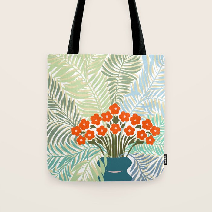 Palm tree leaf Bouquet  Tote Bag Gallery Image 1