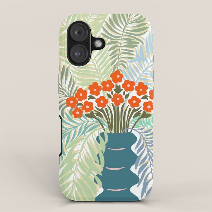 Palm tree leaf Bouquet  iPhone Case Gallery Image 1