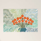 Palm tree leaf Bouquet  Welcome Mat Gallery Image 1
