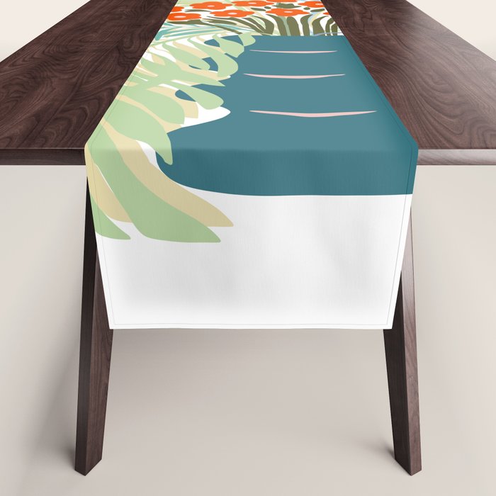 Palm tree leaf Bouquet  Table Runner Gallery Image 1
