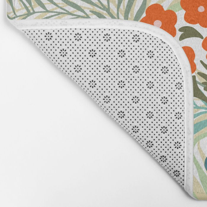 Palm tree leaf Bouquet  Bath Mat Gallery Image 2