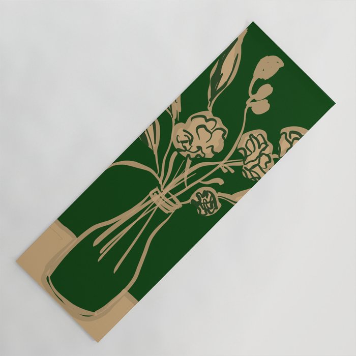 Minimalist Flowers In A Vase 6 Yoga Mat Gallery Image 1