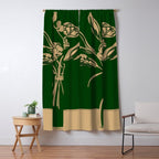 Minimalist Flowers In A Vase 6 Window Curtain Gallery Image 5
