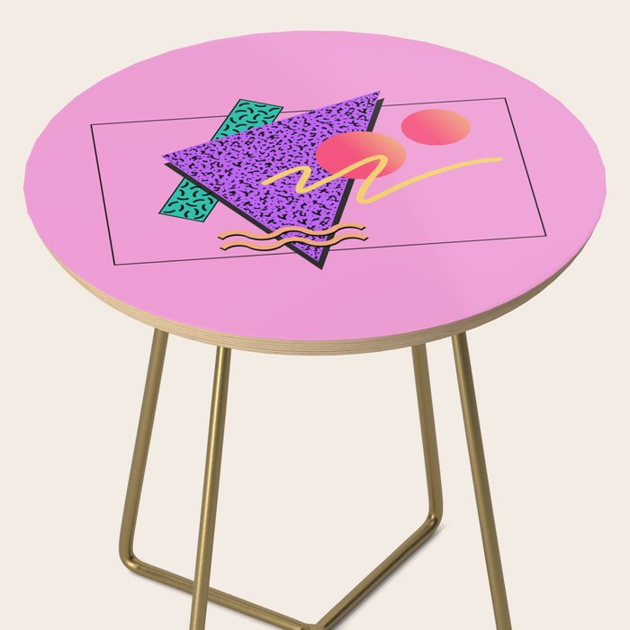 Memphis pattern 124 - 80s / 90s Retro Side Table Gallery Image 2