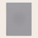 Narrow Stripes Pattern in Brown and Blue Notebook Gallery Image 4
