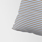 Narrow Stripes Pattern in Brown and Blue Pillow Sham Gallery Image 4