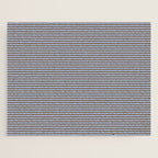 Narrow Stripes Pattern in Brown and Blue Jigsaw Puzzle Gallery Image 1