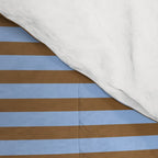 Narrow Stripes Pattern in Brown and Blue Comforter Gallery Image 4