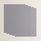 Narrow Stripes Pattern in Brown and Blue Wrapping Paper Gallery Image 3