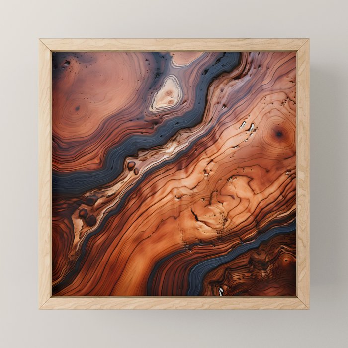 Rustic Wood Tones Mini Art Print Gallery Image 1