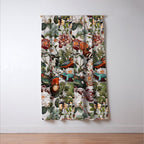 Floral Symphony with Birds Window Curtain Gallery Image 3