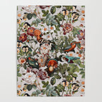 Floral Symphony with Birds Poster Gallery Image 4