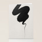Black Brushstroke Stationery Card Gallery Image 2