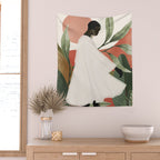 Tropical Girl 44 Wall Tapestry Gallery Image 2