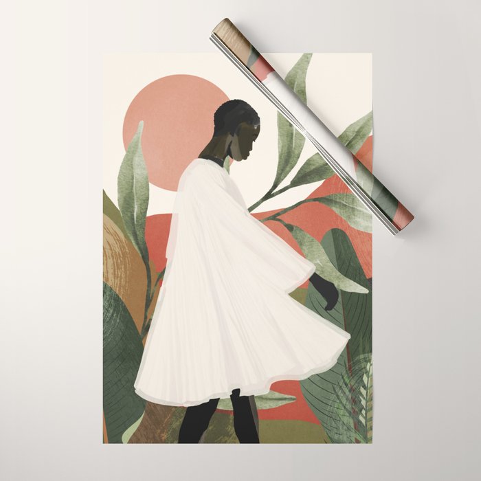 Tropical Girl 44 Wrapping Paper Gallery Image 1