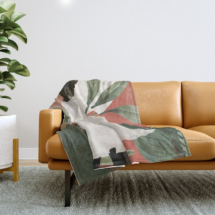 Tropical Girl 44 Throw Blanket Gallery Image 1