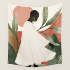 Tropical Girl 44 Wall Tapestry Gallery Image 4
