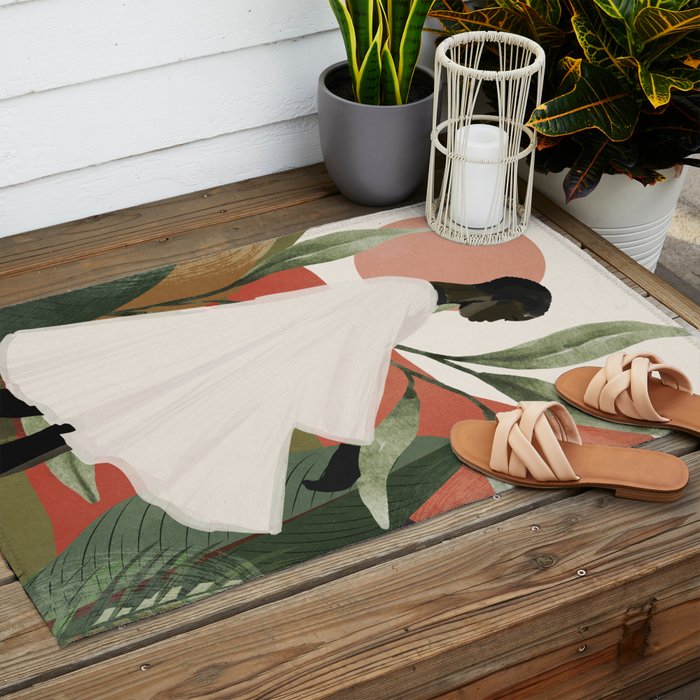 Tropical Girl 44 Outdoor Rug Gallery Image 2