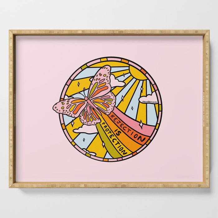 Rejection is Protection Serving Tray Gallery Image 1