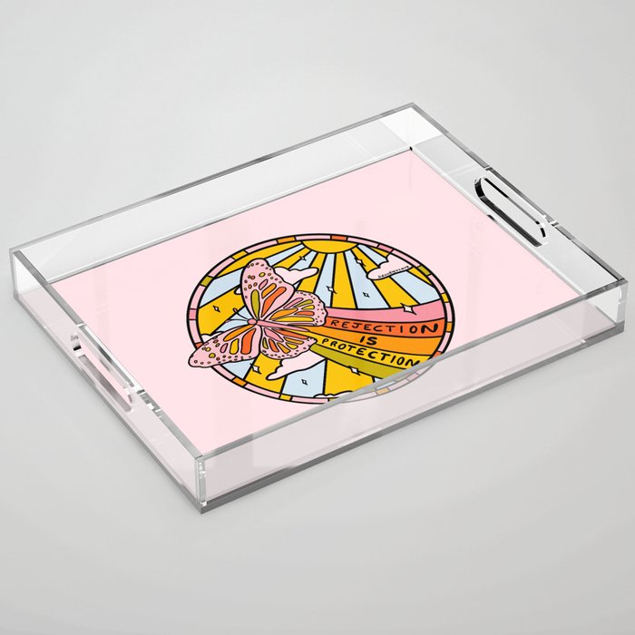 Rejection is Protection Acrylic Tray Gallery Image 1