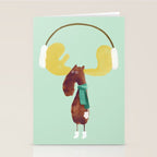 This moose is ready for winter Stationery Card Gallery Image 2