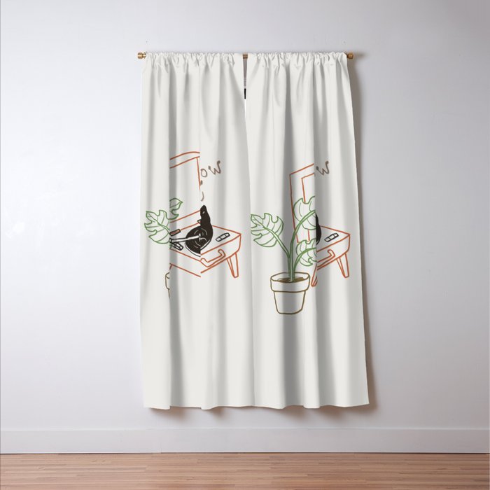 Cat and Plant 78: Vinyl Cat Window Curtain Gallery Image 3