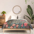 Little & Fierce on Charcoal Comforter Gallery Image 3