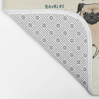 Anatomy of a Pug Bath Mat Gallery Image 2