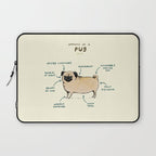 Anatomy of a Pug Laptop Sleeve Gallery Image 1
