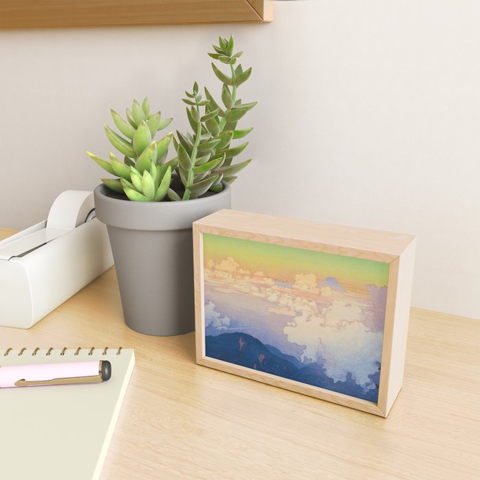 Above the Clouds (Un-Hyo) Vintage Beautiful Japanese Woodblock Print Hiroshi Yoshida Mini Art Print Gallery Image 2