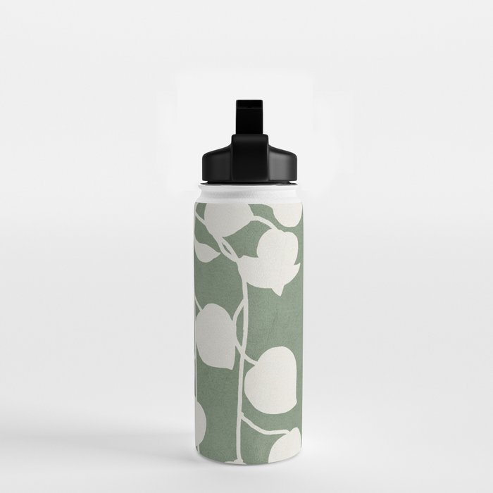 Minimal Abstract Leaves 16 Water Bottle Gallery Image 2