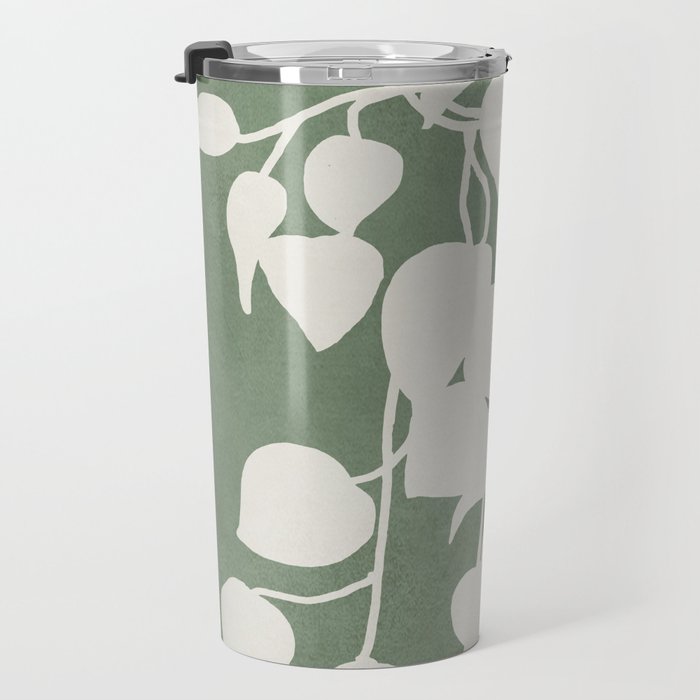 Minimal Abstract Leaves 16 Travel Mug Gallery Image 3