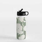 Minimal Abstract Leaves 16 Water Bottle Gallery Image 1