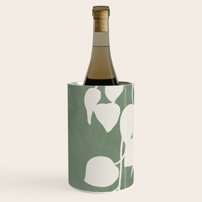 Minimal Abstract Leaves 16 Wine Chiller Gallery Image 2