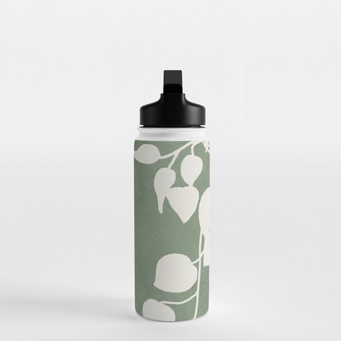 Minimal Abstract Leaves 16 Water Bottle Gallery Image 3