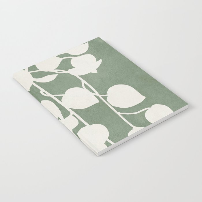 Minimal Abstract Leaves 16 Notebook Gallery Image 2