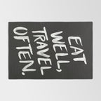 Eat Well, Travel Often Rug Gallery Image 2