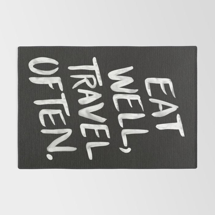 Eat Well, Travel Often Rug Gallery Image 2