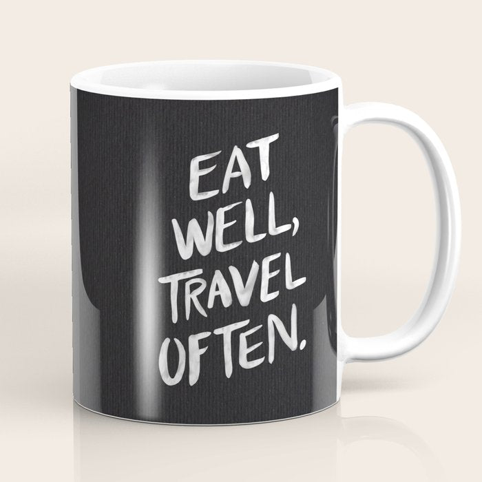 Eat Well, Travel Often Coffee Mug Gallery Image 1