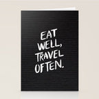 Eat Well, Travel Often Stationery Card Gallery Image 2